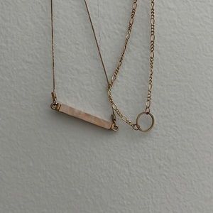 gold layered necklace